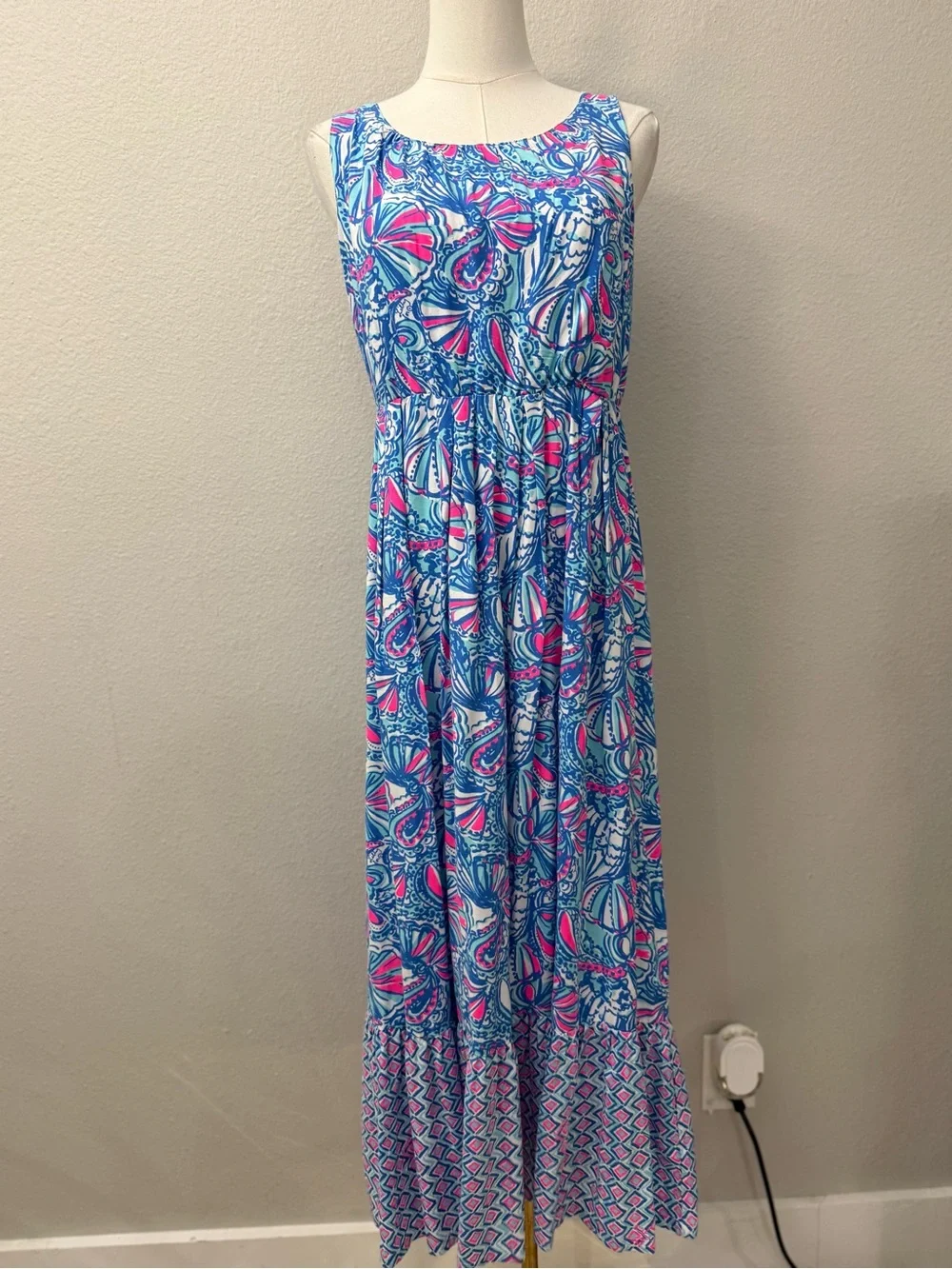 Lilly Pulitzer X Target Girls XL Maxi Dress Beach Picnic
